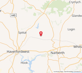 Map of Clarbeston, WalesWales