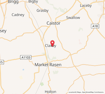 Map of Claxby, EnglandEngland