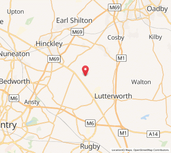 Map of Claybrooke Parva, EnglandEngland