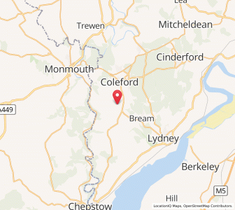 Map of Clearwell, EnglandEngland
