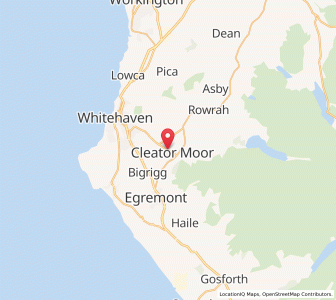 Map of Cleator Moor, EnglandEngland