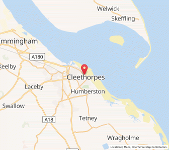 Map of Cleethorpes, EnglandEngland