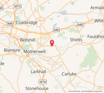 Map of Cleland, ScotlandScotland