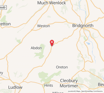 Map of Cleobury North, EnglandEngland