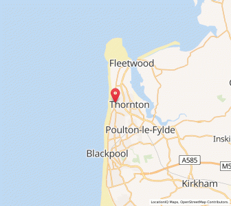 Map of Cleveleys, EnglandEngland
