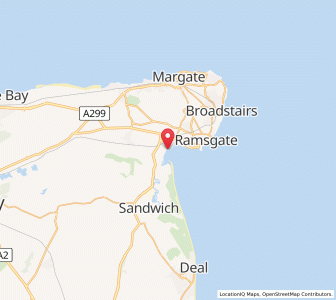 Map of Cliffsend, EnglandEngland