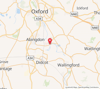 Map of Clifton Hampden, EnglandEngland