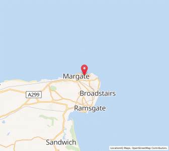 Map of Cliftonville, EnglandEngland