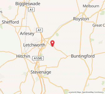 Map of Clothall, EnglandEngland