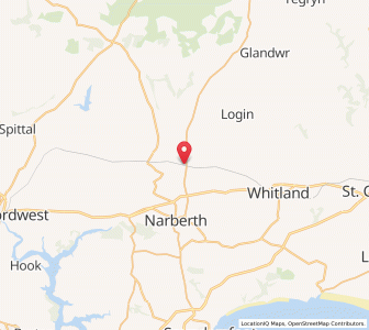 Map of Clunderwen, WalesWales