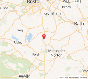 Map of Clutton, EnglandEngland