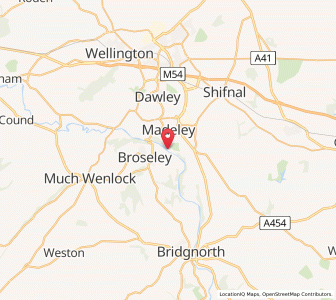 Map of Coalport, EnglandEngland