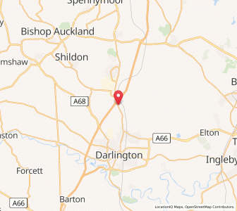 Map of Coatham Mundeville, EnglandEngland