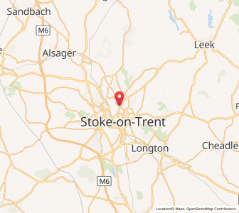 Map of Cobridge, EnglandEngland