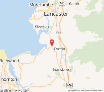 Map of Cockerham, EnglandEngland
