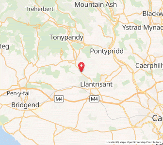Map of Coedely, WalesWales