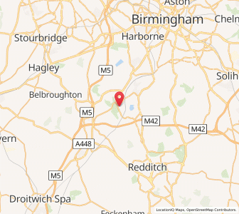 Map of Cofton Hackett, EnglandEngland