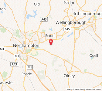 Map of Cogenhoe, EnglandEngland