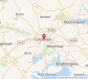 Map of Colchester, EnglandEngland