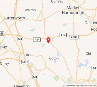 Map of Cold Ashby, EnglandEngland