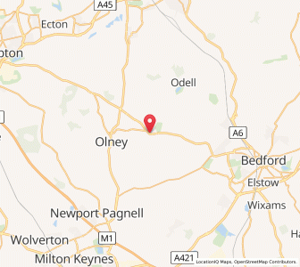 Map of Cold Brayfield, EnglandEngland