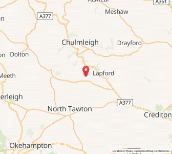 Map of Coldridge, EnglandEngland