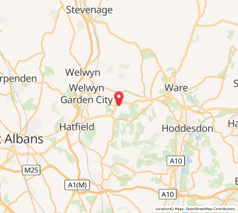 Map of Cole Green, EnglandEngland
