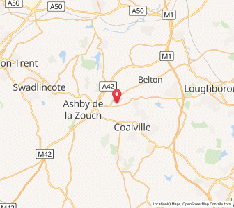 Map of Coleorton, EnglandEngland