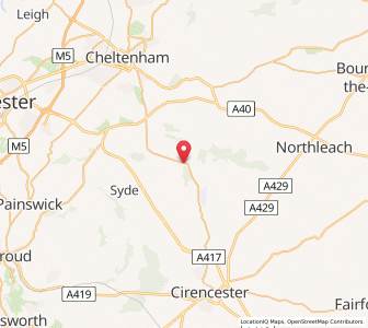 Map of Colesborne, EnglandEngland