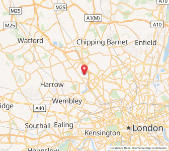 Map of Colindale, EnglandEngland