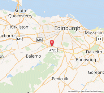Map of Colinton, ScotlandScotland