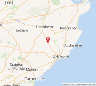 Map of Colliston, ScotlandScotland