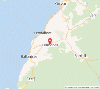 Map of Colmonell, ScotlandScotland