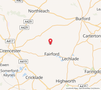Map of Coln Saint Aldwyn, EnglandEngland