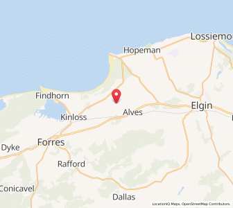 Map of Coltfield, ScotlandScotland