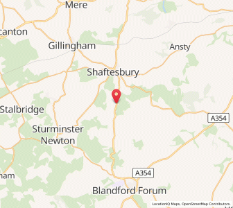 Map of Compton Abbas, EnglandEngland