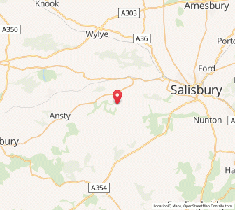 Map of Compton Chamberlain, EnglandEngland