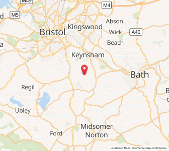 Map of Compton Dando, EnglandEngland