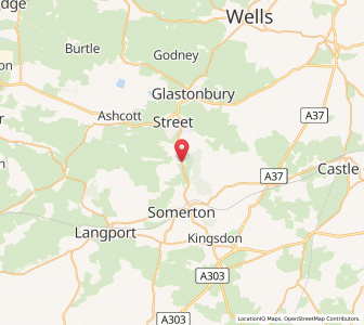 Map of Compton Dundon, EnglandEngland
