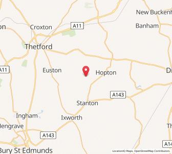 Map of Coney Weston, EnglandEngland
