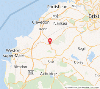 Map of Congresbury, EnglandEngland