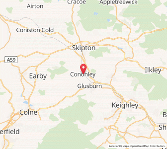 Map of Cononley, EnglandEngland