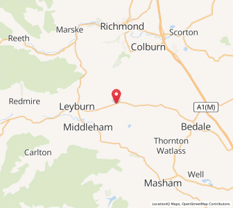 Map of Constable Burton, EnglandEngland