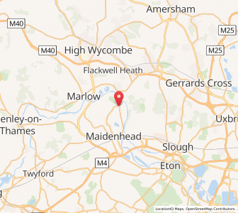Map of Cookham, EnglandEngland
