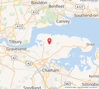 Map of Cooling, EnglandEngland