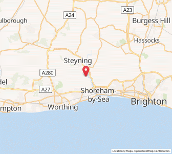 Map of Coombes, EnglandEngland