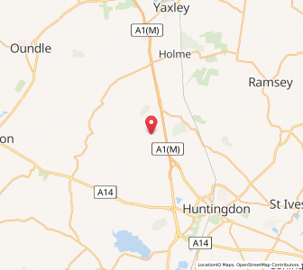 Map of Coppingford, EnglandEngland