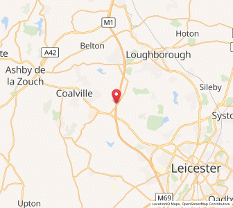 Map of Copt Oak, EnglandEngland