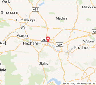 Map of Corbridge, EnglandEngland