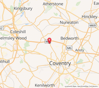 Map of Corley, EnglandEngland
